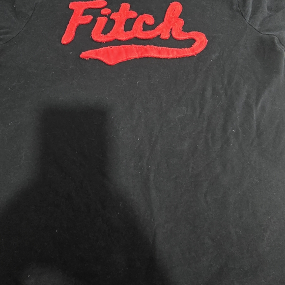 Abercrombie & Fitch Navy shirt with Red Logo - Picture 2 of 3